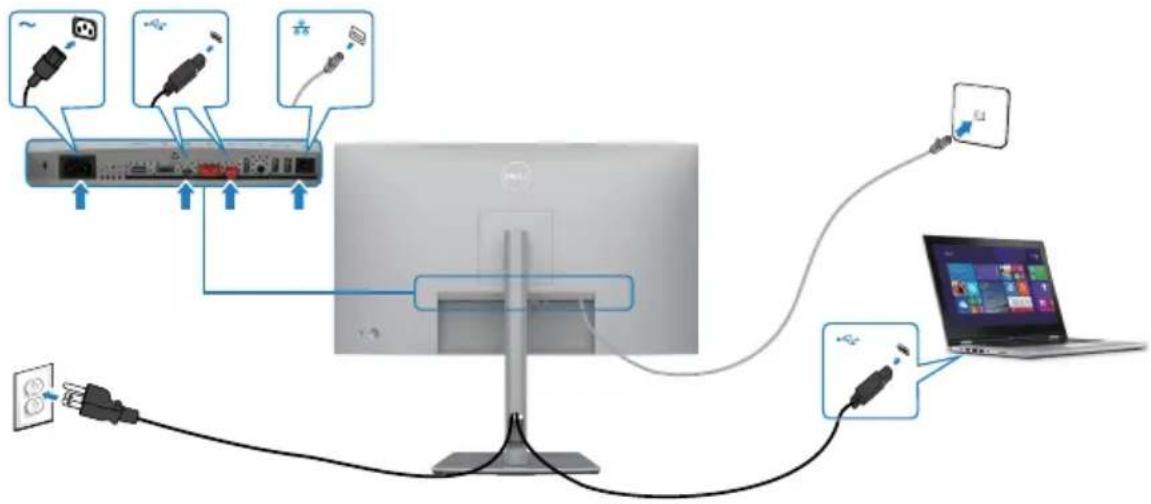 DELL UltraSharp U2722D - USB-C-Kabel anschließen (C zu C) - 6