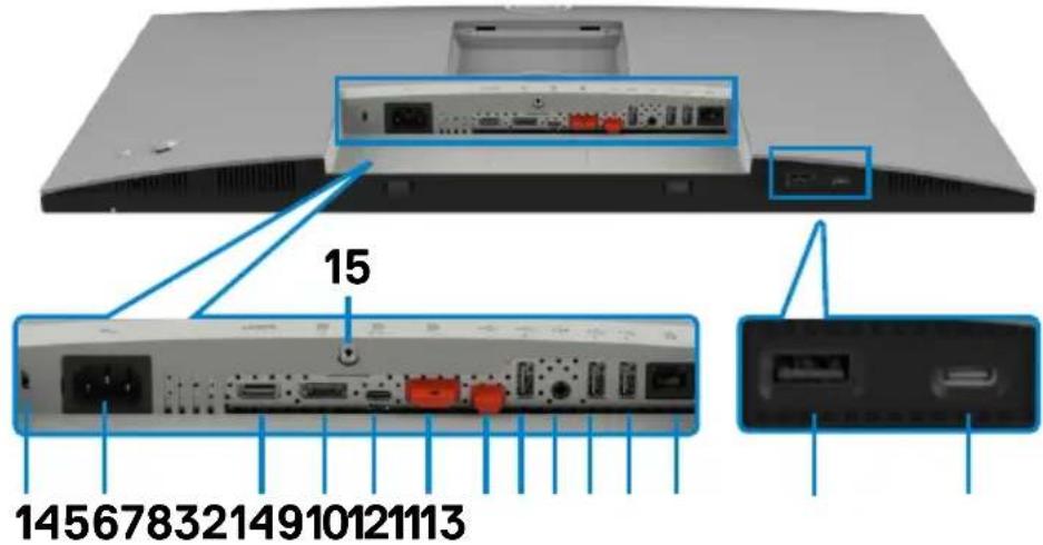 DELL UltraSharp U2722D - Ansicht von unten - 7