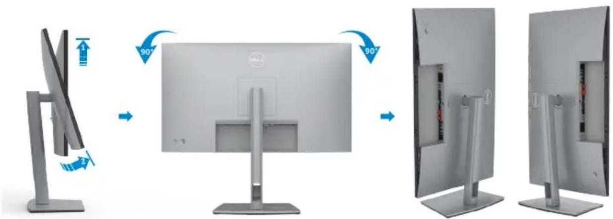 DELL UltraSharp U2722D - Display drehen - 1