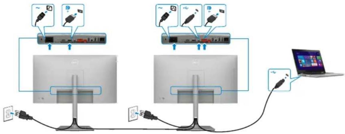 DELL UltraSharp U2722D - USB-C-Kabel anschließen (C zu C) - 4