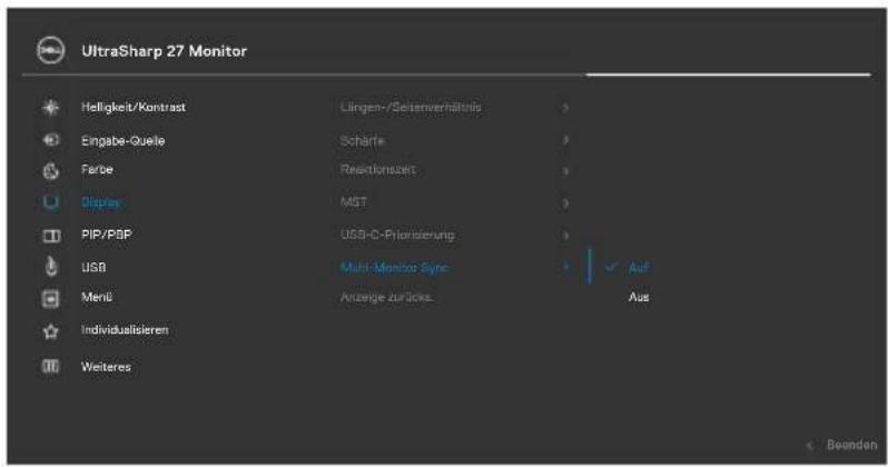 DELL UltraSharp U2722D - Multi-Monitor Sync (MMS) einstellen - 1