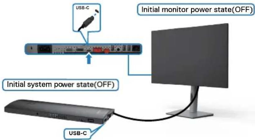 DELL UltraSharp U2722D - Monitor zum ersten Mal für DPBS verbinden - 1