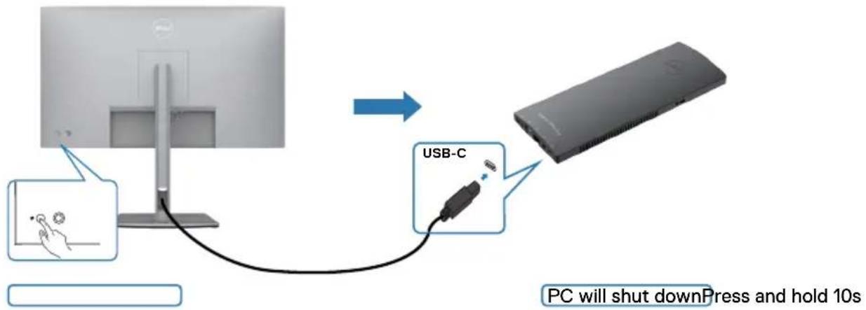 DELL UltraSharp U2722D - DPBS-Funktion verwenden - 3