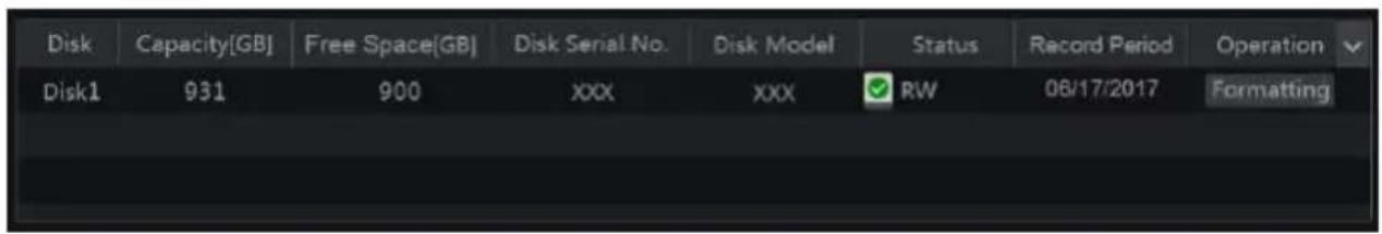 Avycon AVR-HN504P4 - Disk Management - 1