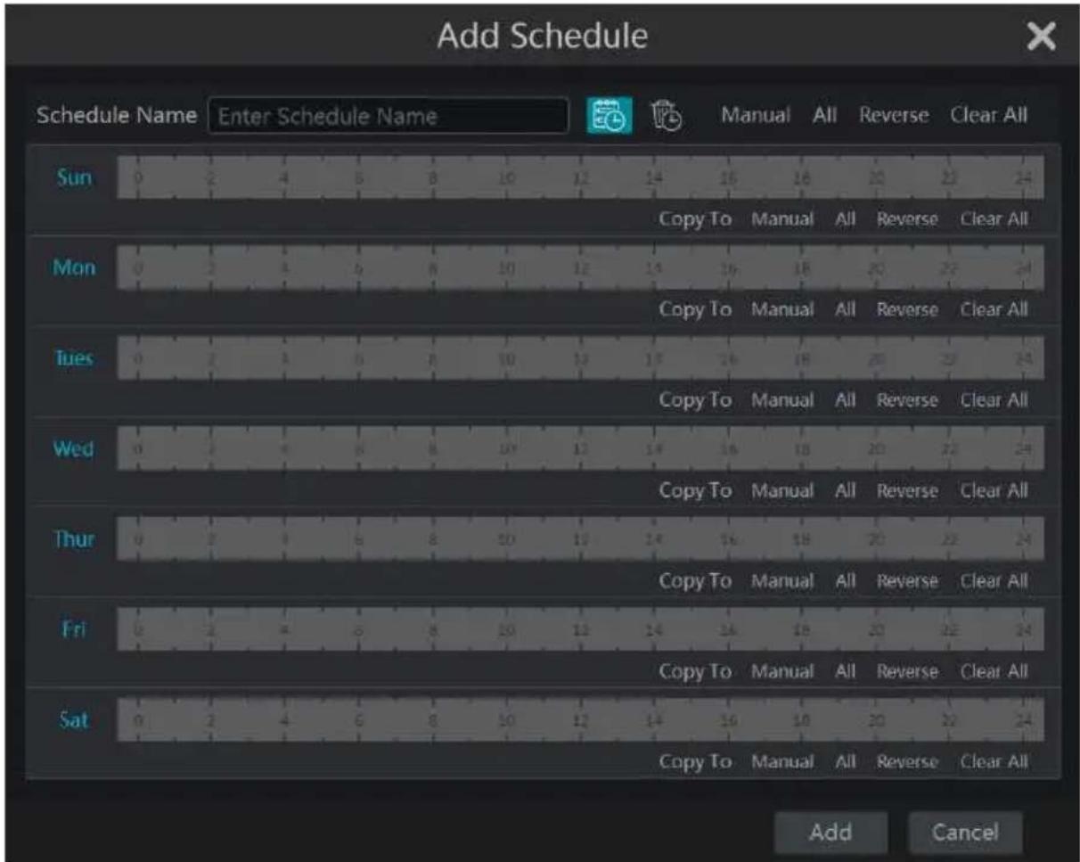 Avycon AVR-HN504P4 - Add Schedule - 2