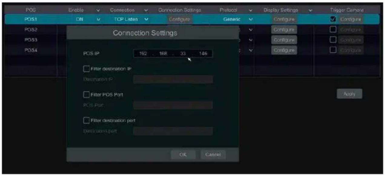 Avycon AVR-HN504P4 - POS Settings - 1