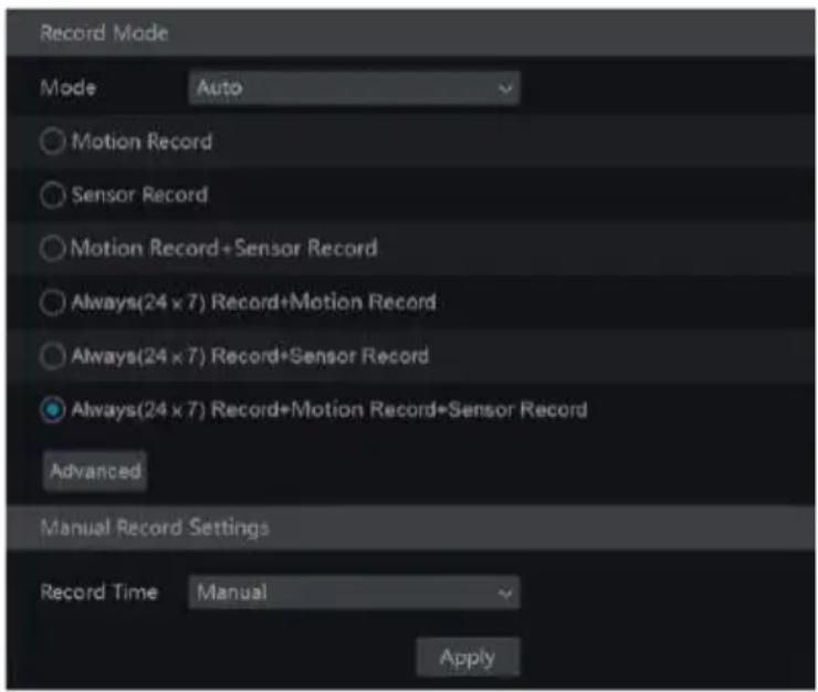 Avycon AVR-HN504P4 - Mode Configuration - 1