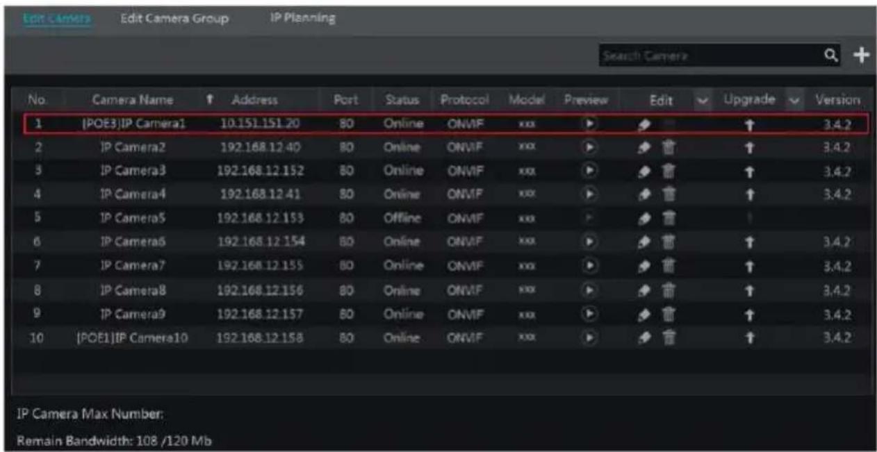 Avycon AVR-HN504P4 - Q7. The IP camera which directly connects to the PoE port of the NVR through ONVIF protocol is shown in the camera list, but there is no image output, why? - 1