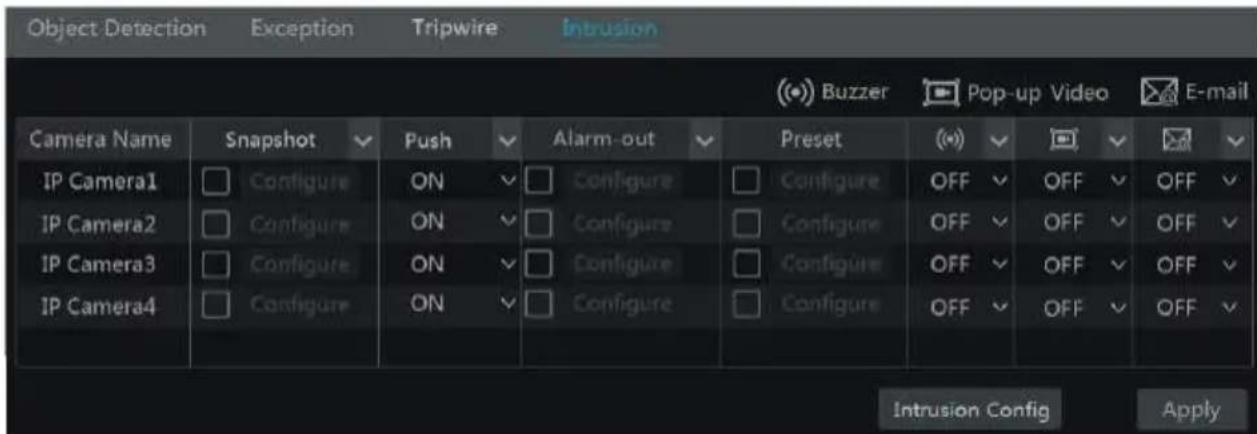 Avycon AVR-HN504P4 - Intrusion Detection Alarm Handling Configuration: - 1