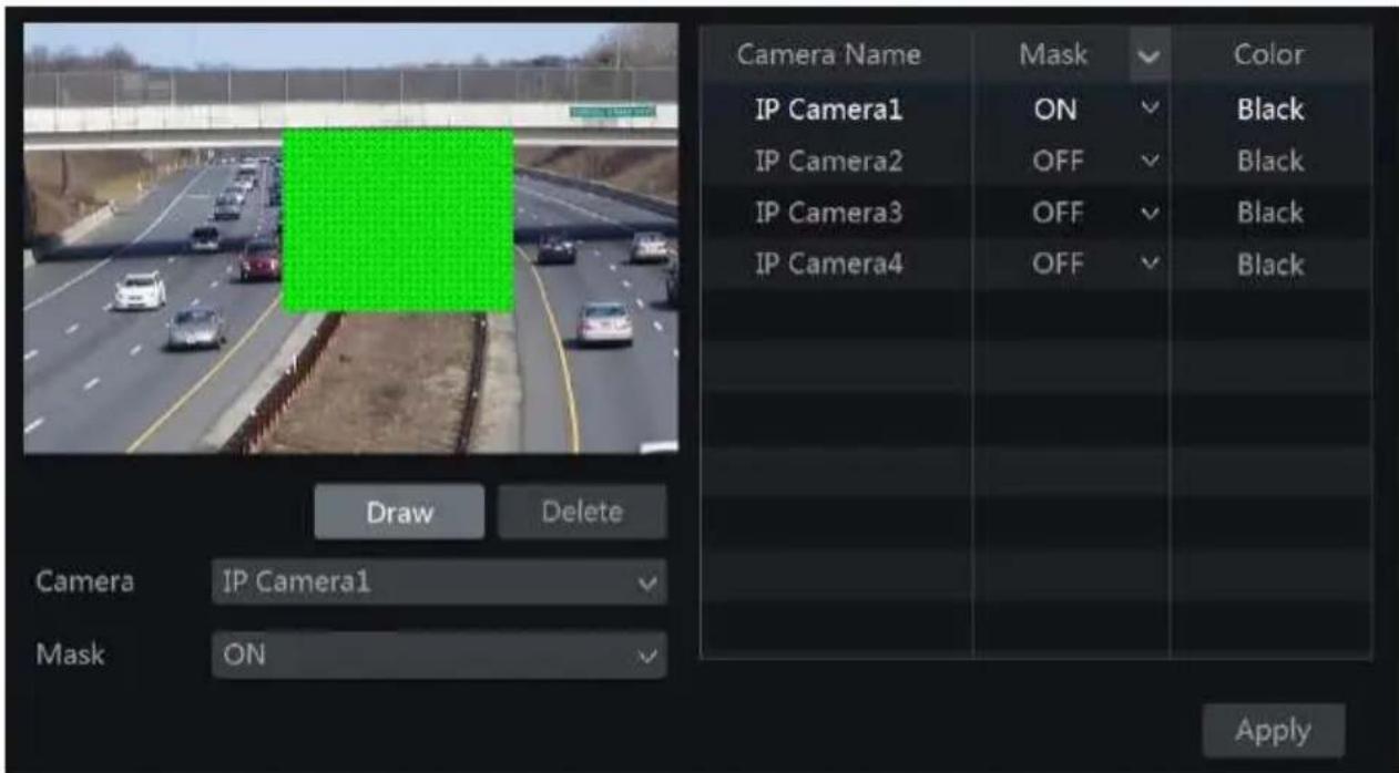 Avycon AVR-HN504P4 - Mask Settings - 1