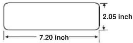 2.05 inch 7.20 inch