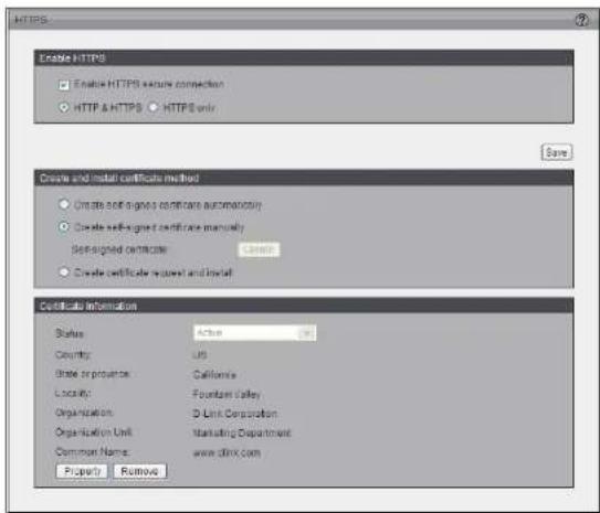 D-LINK DCS-5615 - Create Self-signed Certificate Manually - 1