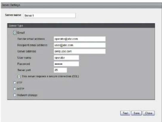 D-LINK DCS-5615 - Server Settings - 2