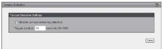 D-LINK DCS-5615 - To enable tamper detection, follow the steps given below: - 1
