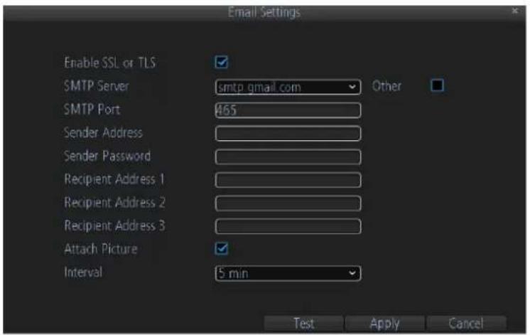 Amcrest AMDV960H8 - E-mail Settings - 1