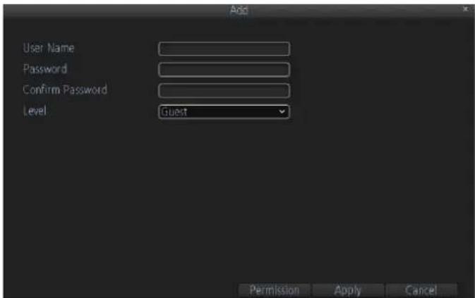 Amcrest AMDV960H8 - Adding a New User - 1