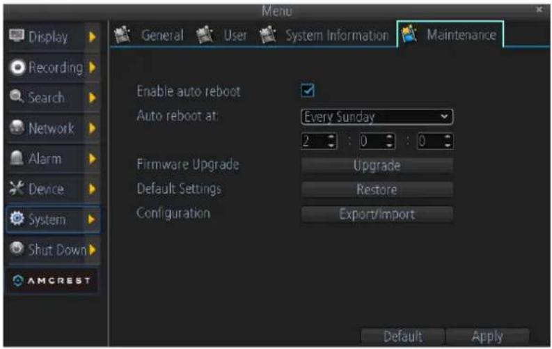 Amcrest AMDV960H8 - Maintenance - 1