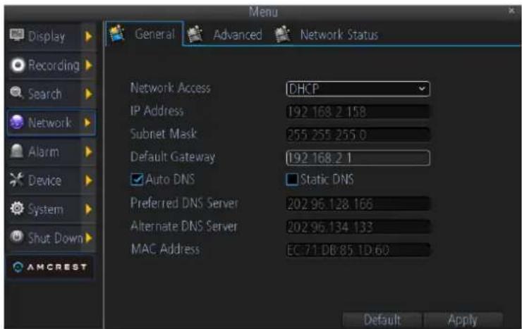 Amcrest AMDV960H8 - Configuring General Settings - 1