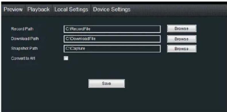 Amcrest AMDV960H8 - Local Settings - 1