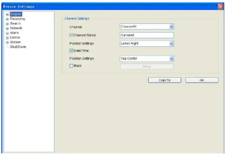 Amcrest AMDV960H8 - Device Settings - 1