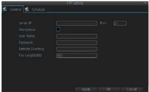 Amcrest AMDV960H8 - FTP Settings - 1