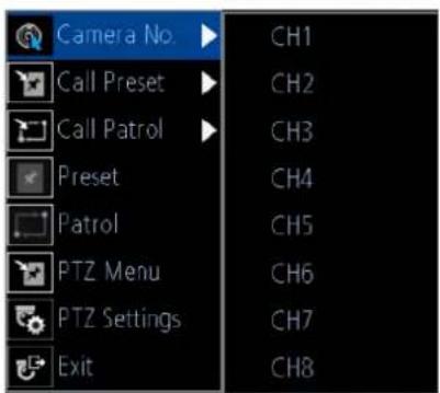 Amcrest AMDV960H8 - PTZ Context Menu - 1