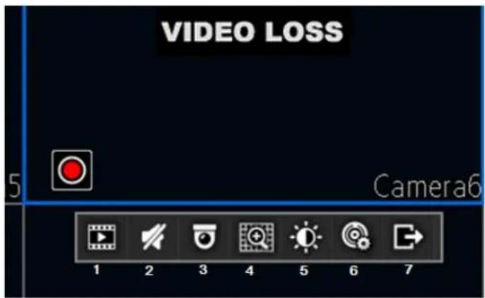 Amcrest AMDV960H8 - Understanding Live Preview Toolbar - 1