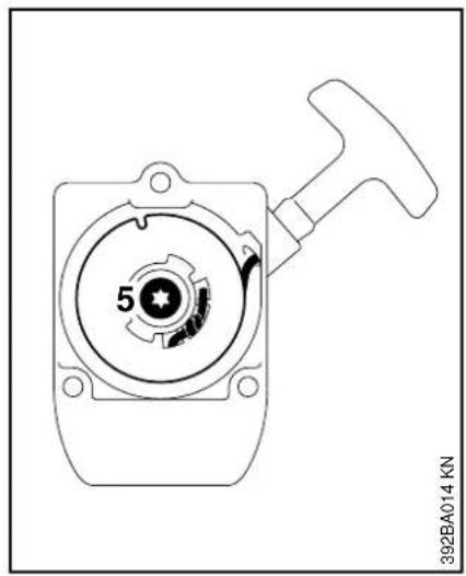 STIHL FC 75 - Retiro de la tapa del arrancador - 1