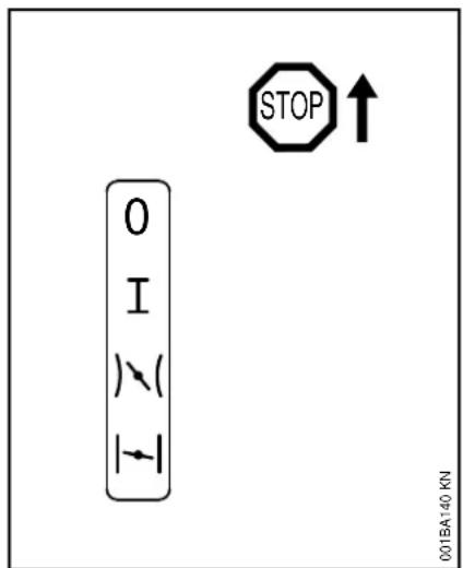 STOP 0 I →( ) |→| 001BA140 KN