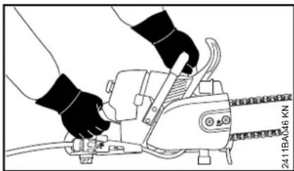 STIHL GS 461 - Gerät halten und führen - 1