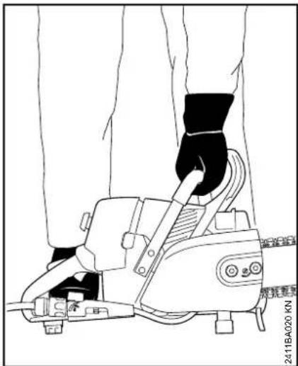 STIHL GS 461 - Gesteinschneider halten - 1