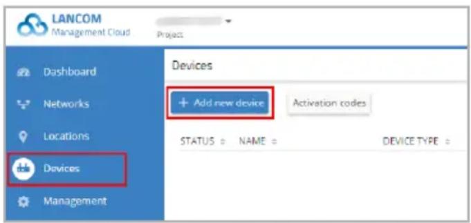 LANCOM 730-4G - Create an activation code - 1