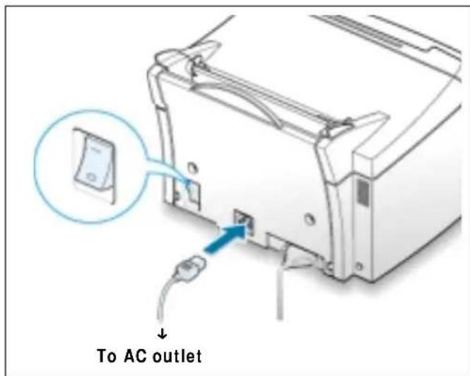 SAMSUNG ML-4500 - Turn on the Printer - 1