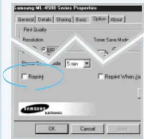 SAMSUNG ML-4500 - To disable this feature: - 1