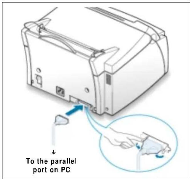 SAMSUNG ML-4500 - Connect to the Computer with a Parallel Cable - 1
