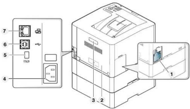 SAMSUNG ProXpress SL-C3010DW - Rear view - 2