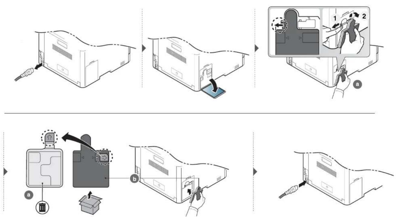SAMSUNG ProXpress SL-C3010DW - Replacing the waste toner container - 2