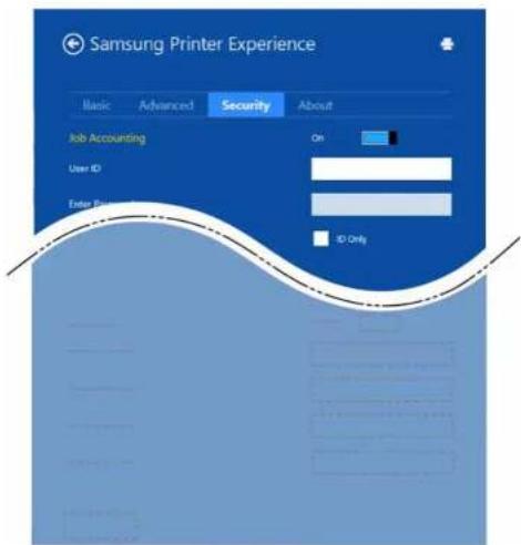 SAMSUNG ProXpress SL-C3010DW - Security tab - 2