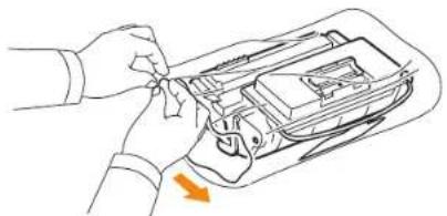 SAMSUNG ML-4050ND - Replacing the toner cartridge - 2