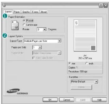 SAMSUNG ML-4050ND - Layout Tab - 1