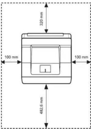 SAMSUNG ML-4050ND - Clearance space - 1