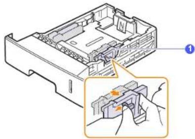 SAMSUNG ML-4050ND - Changing the size of the paper in the tray - 3