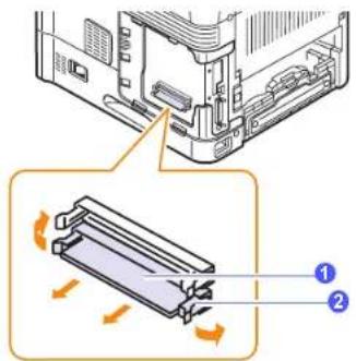 SAMSUNG ML-4050ND - Removing a DIMM - 1