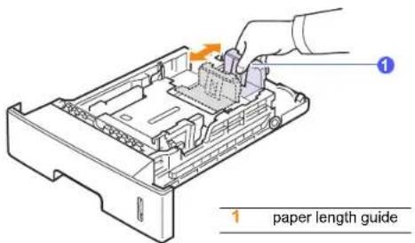 SAMSUNG ML-4050ND - Changing the size of the paper in the tray - 2