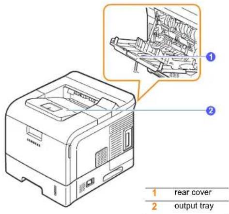 SAMSUNG ML-4050ND - Selecting an output location - 1
