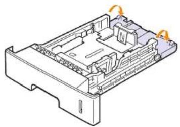 SAMSUNG ML-4050ND - Changing the size of the paper in the tray - 1