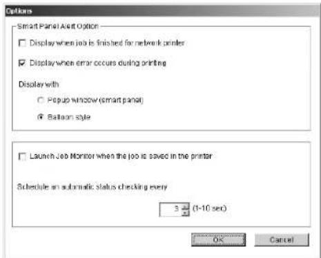 SAMSUNG ML-4050ND - Changing the Smart Panel Program Settings - 1