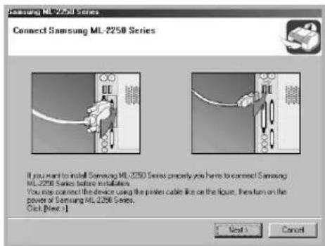 SAMSUNG ML-2251N - Reinstalling Printer Software - 2
