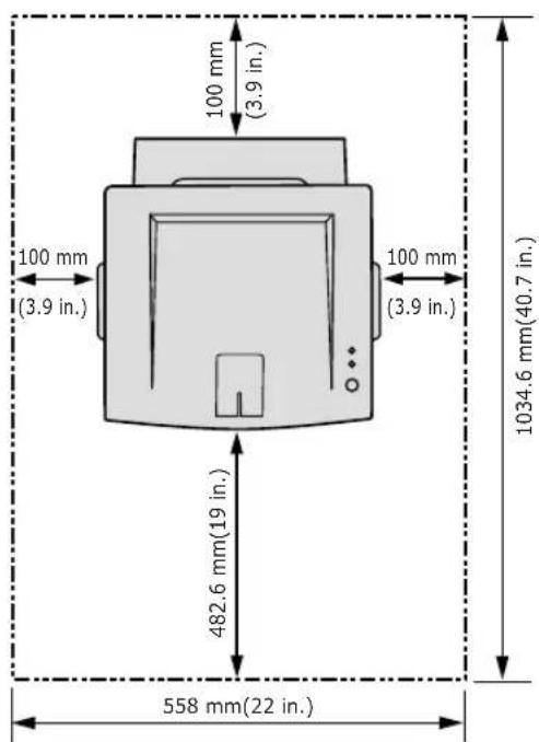 SAMSUNG ML-2251N - Clearance Space - 1
