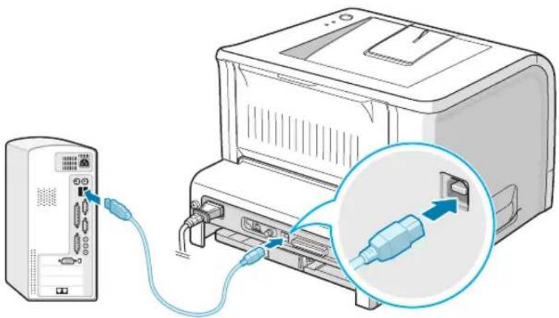 SAMSUNG ML-2251N - Using a USB Cable - 2